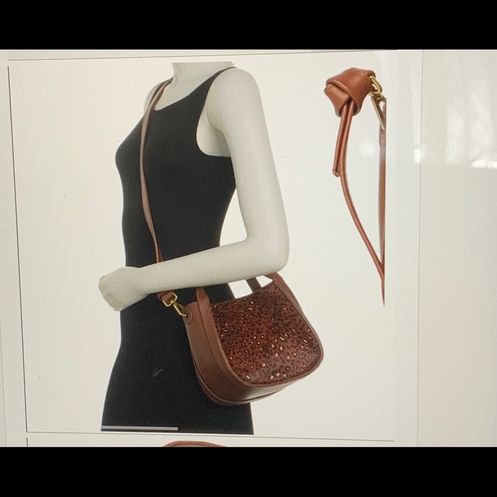 Madewell Brown Textured Leather Crossbody Bag
